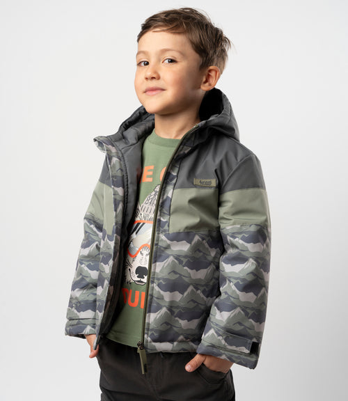 Parka niño con diseño 2 años / Gris