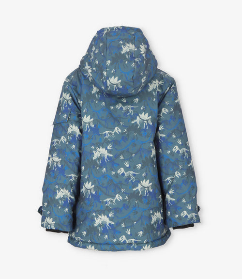 Parka niño con dinosaurios 2 años / Gris