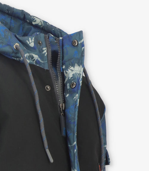 Parka niño con dinosaurios 2 años / Gris