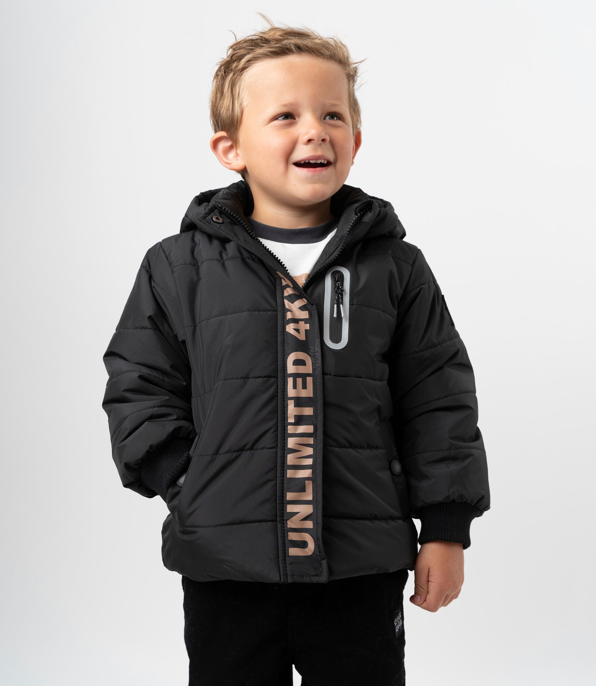 Parka niño repelente al agua 2 años / Negro