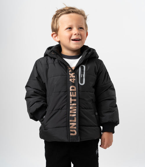 Parka niño repelente al agua 2 años / Negro