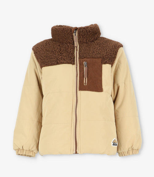 Parka niño acolchada 2 años / Café