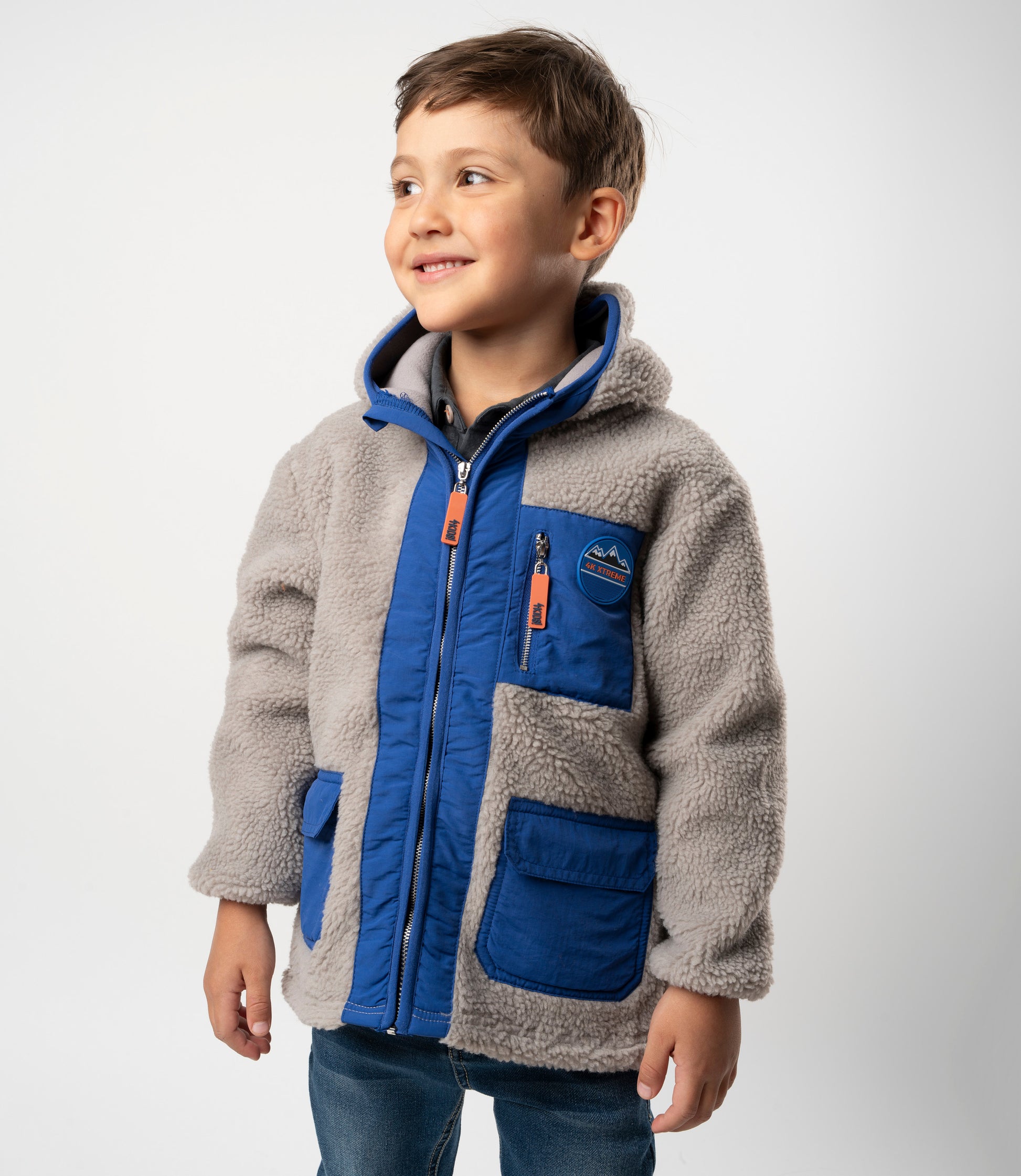 Polerón niño sherpa 2 años / Gris