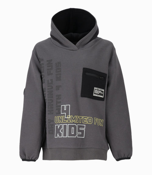 Polerón niño con diseño 2 años / Gris