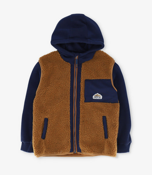 Polerón niño sherpa 2 años / Azul Marino