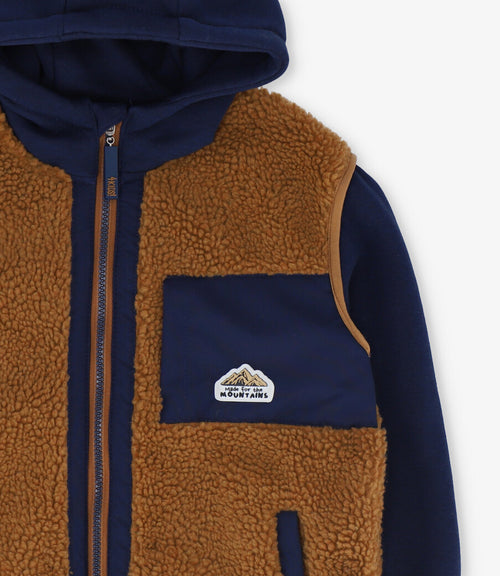 Polerón niño sherpa 2 años / Azul Marino
