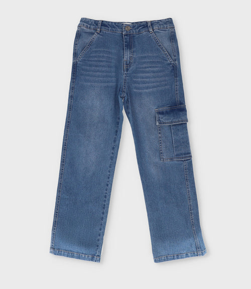 Jeans niño cargo 2 años / Azul Marino