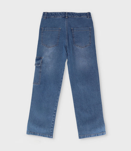 Jeans niño cargo 2 años / Azul Marino