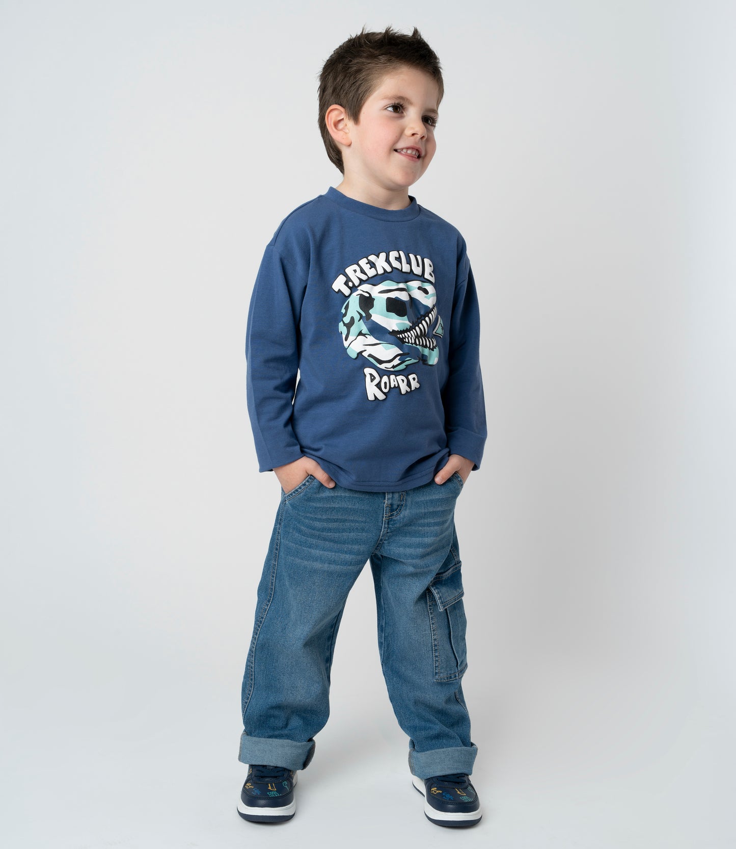 Jeans niño cargo 2 años / Azul Marino
