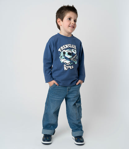 Jeans niño cargo