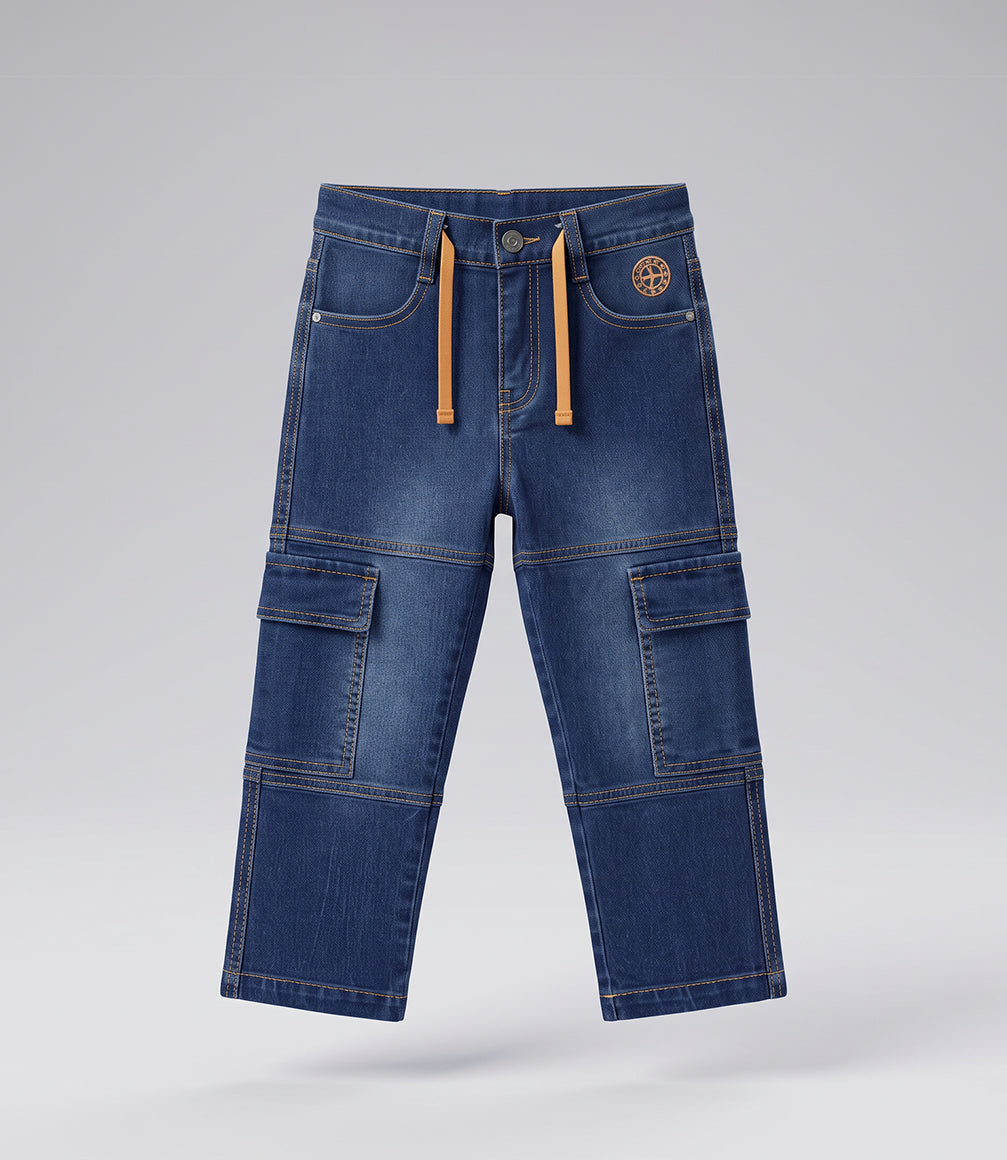 Jeans niño cargo 2 años / Azul