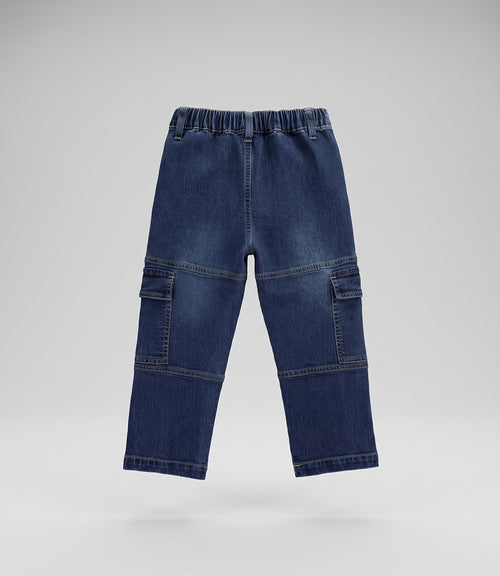 Jeans niño cargo 2 años / Azul