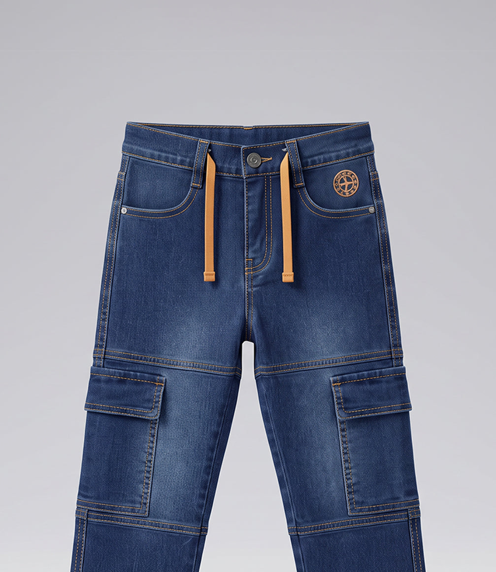 Jeans niño cargo 2 años / Azul