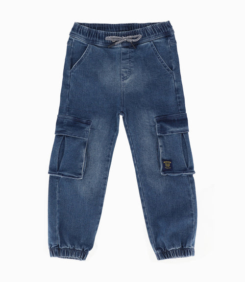 Jeans niño cargo 2 años / Azul Marino