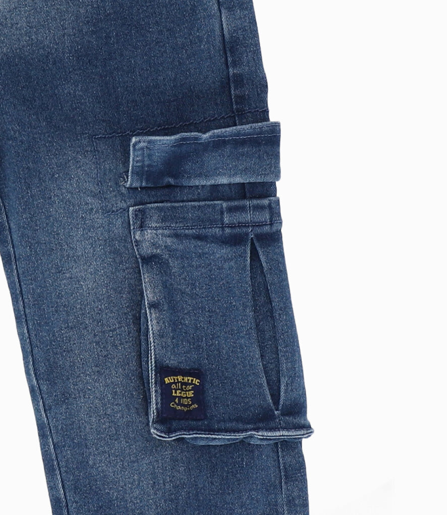 Jeans niño cargo 2 años / Azul Marino