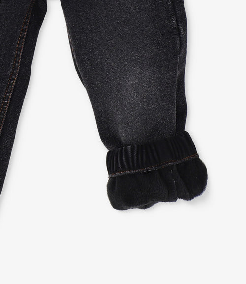 Jeans niño cargo con forro interno