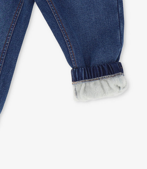Jeans niño rectos con forro interno