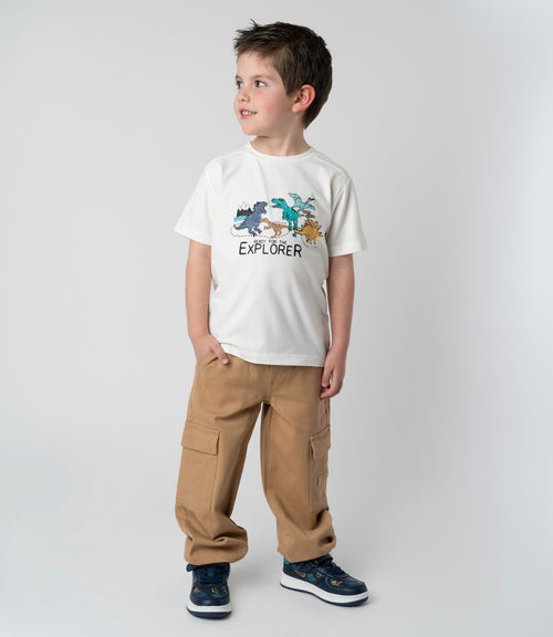 Pantalón niño cargo 2 años / Beige