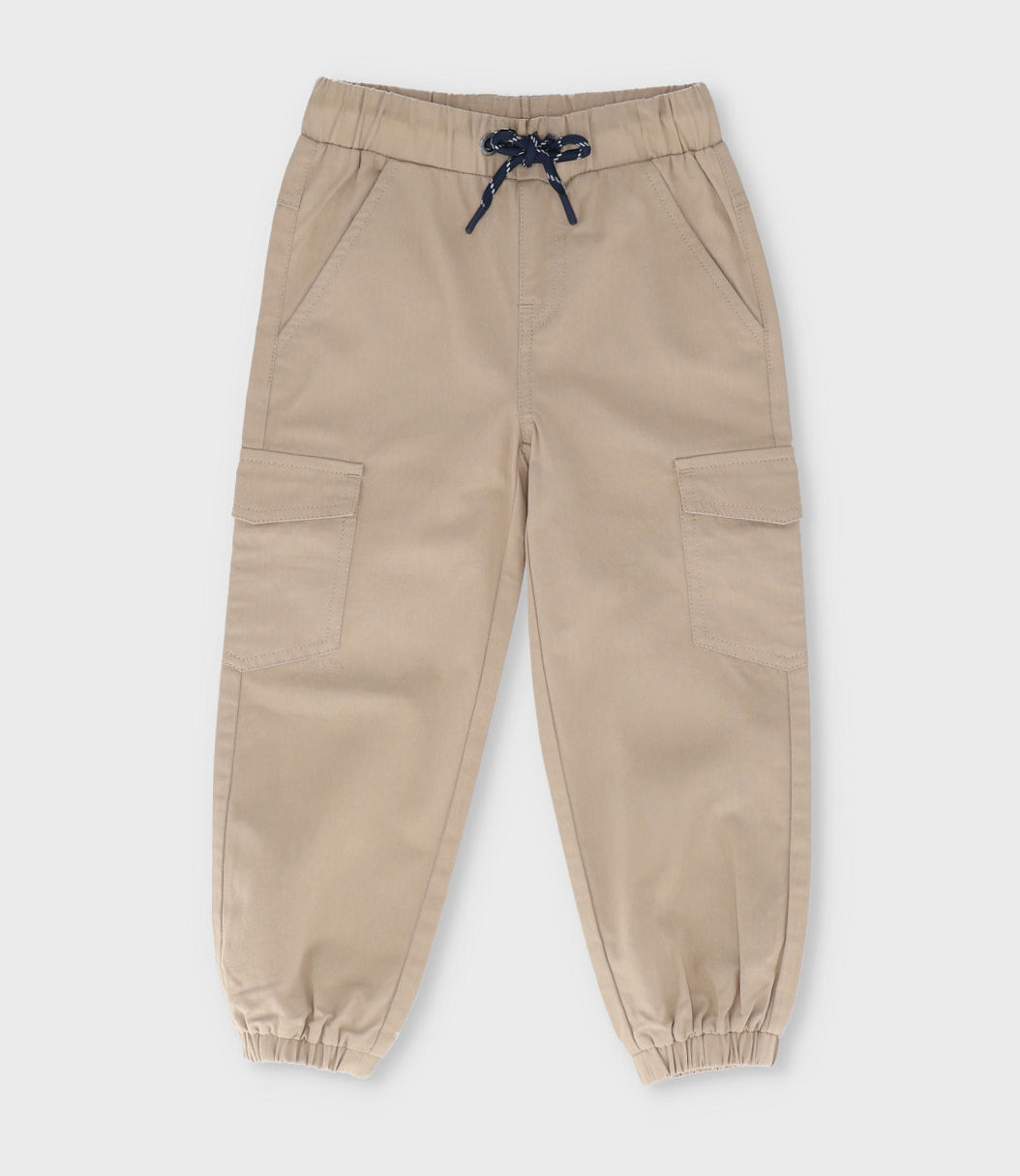 Pantalón niño jogger 2 años / Beige
