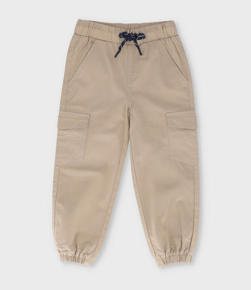 Pantalón niño jogger 2 años / Beige