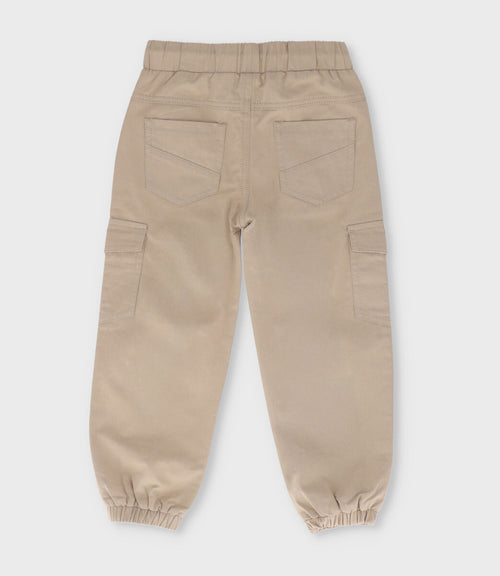 Pantalón niño jogger 2 años / Beige