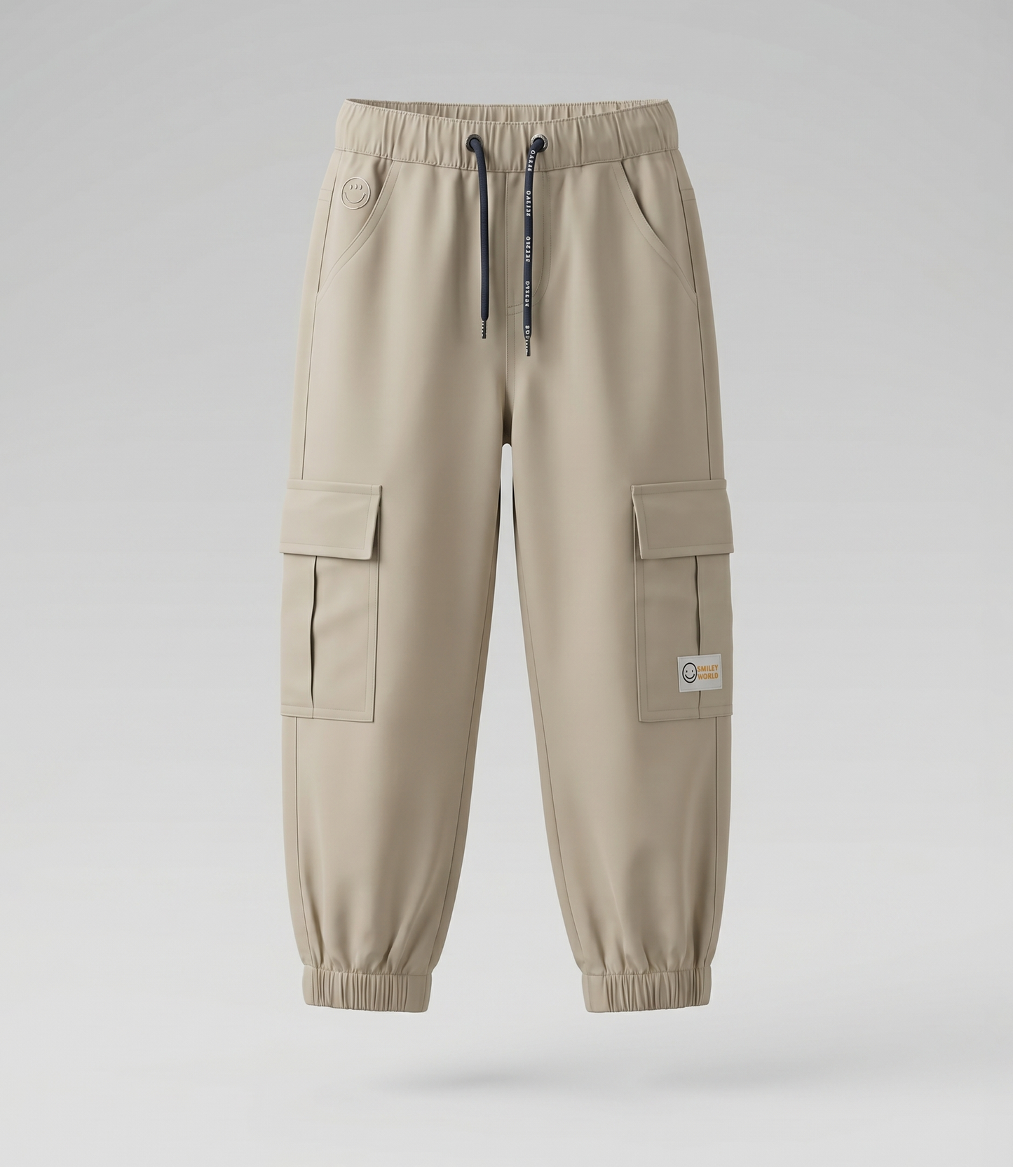 Pantalón niño jogger cargo 2 años / Beige