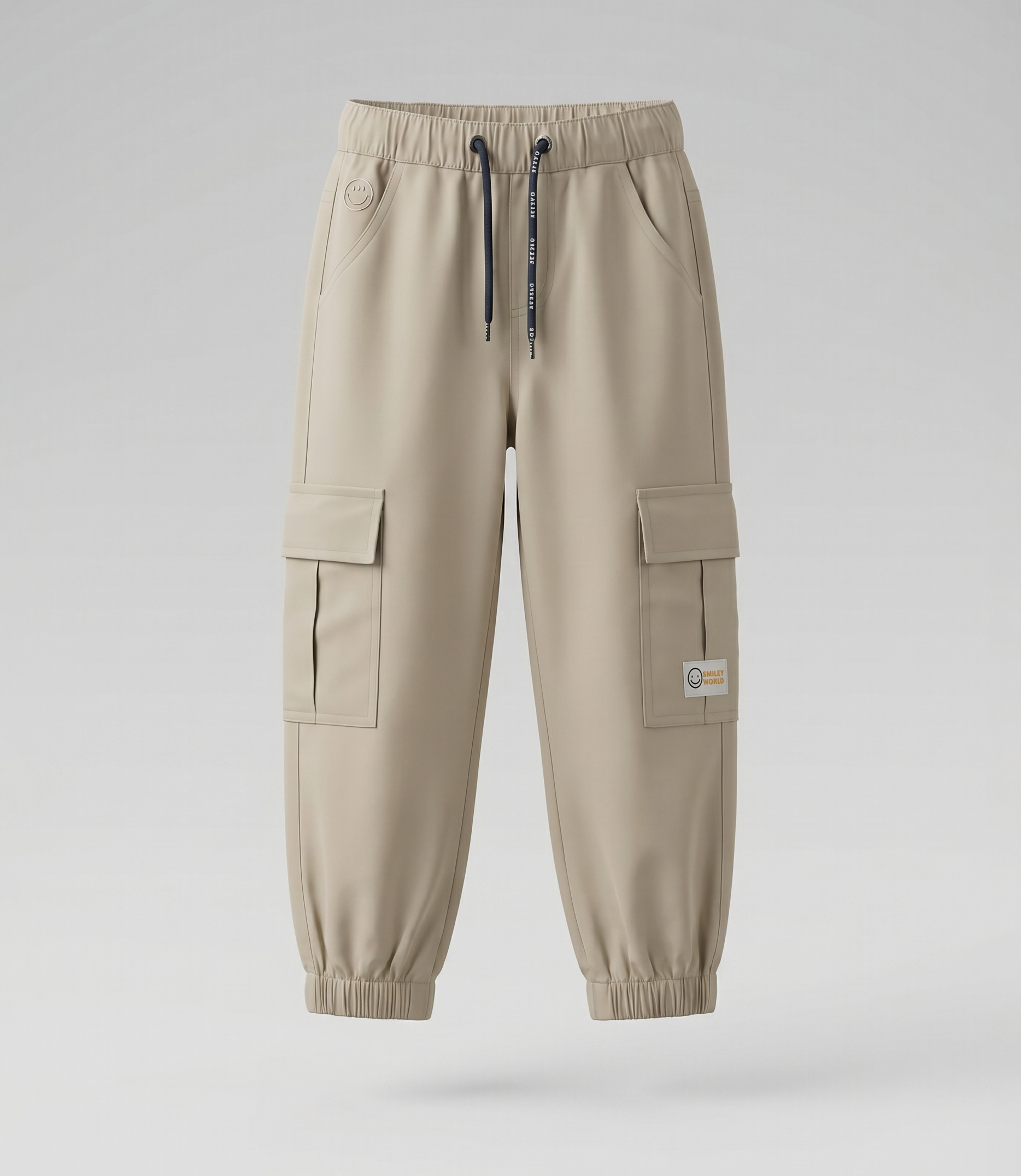 Pantalón niño jogger cargo 2 años / Beige
