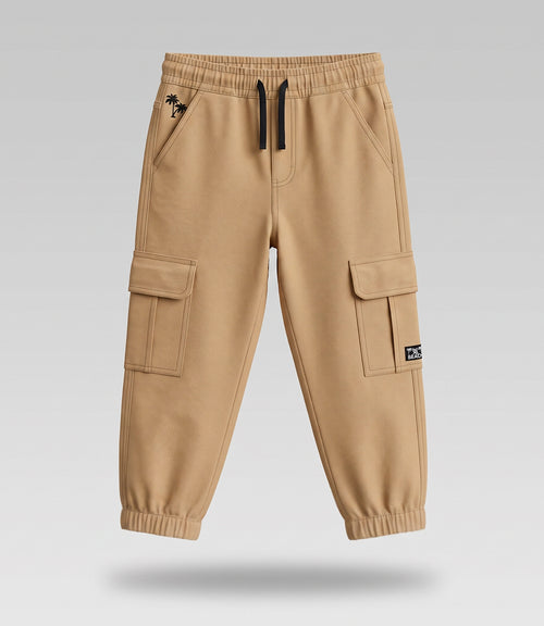 Pantalón niño jogger cargo 2 años / Beige