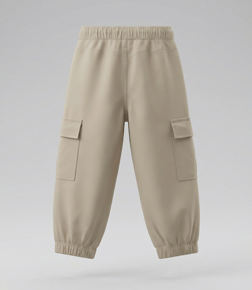 Pantalón niño jogger cargo 2 años / Beige