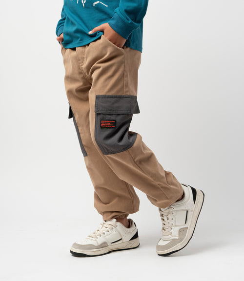 Pantalón niño jogger 2 años / Beige