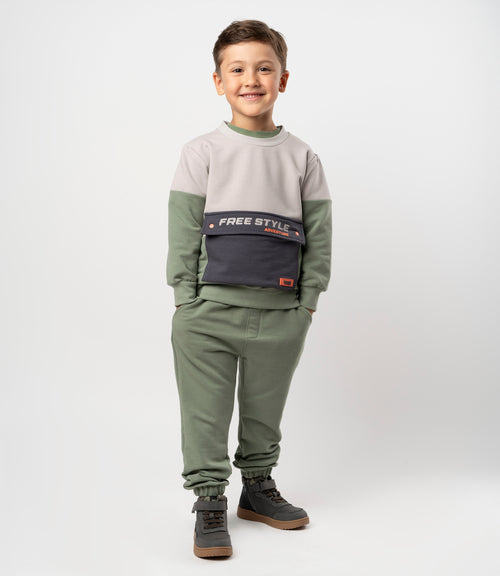 Buzo niño con diseño 2 años / Gris