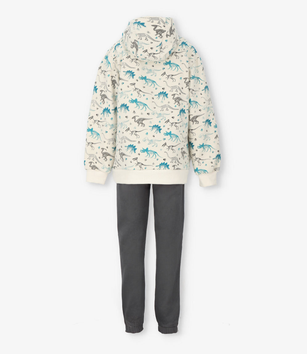 Buzo niño dinosaurios 2 años / Gris