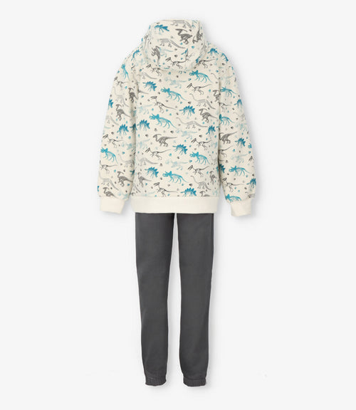 Buzo niño dinosaurios 2 años / Gris