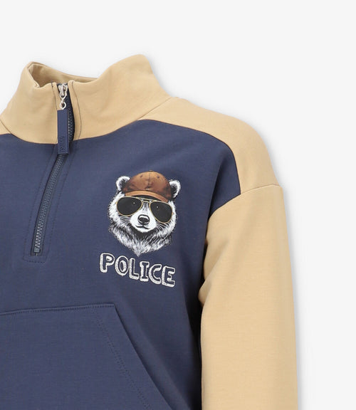 Buzo niño police 2 años / Azul Marino