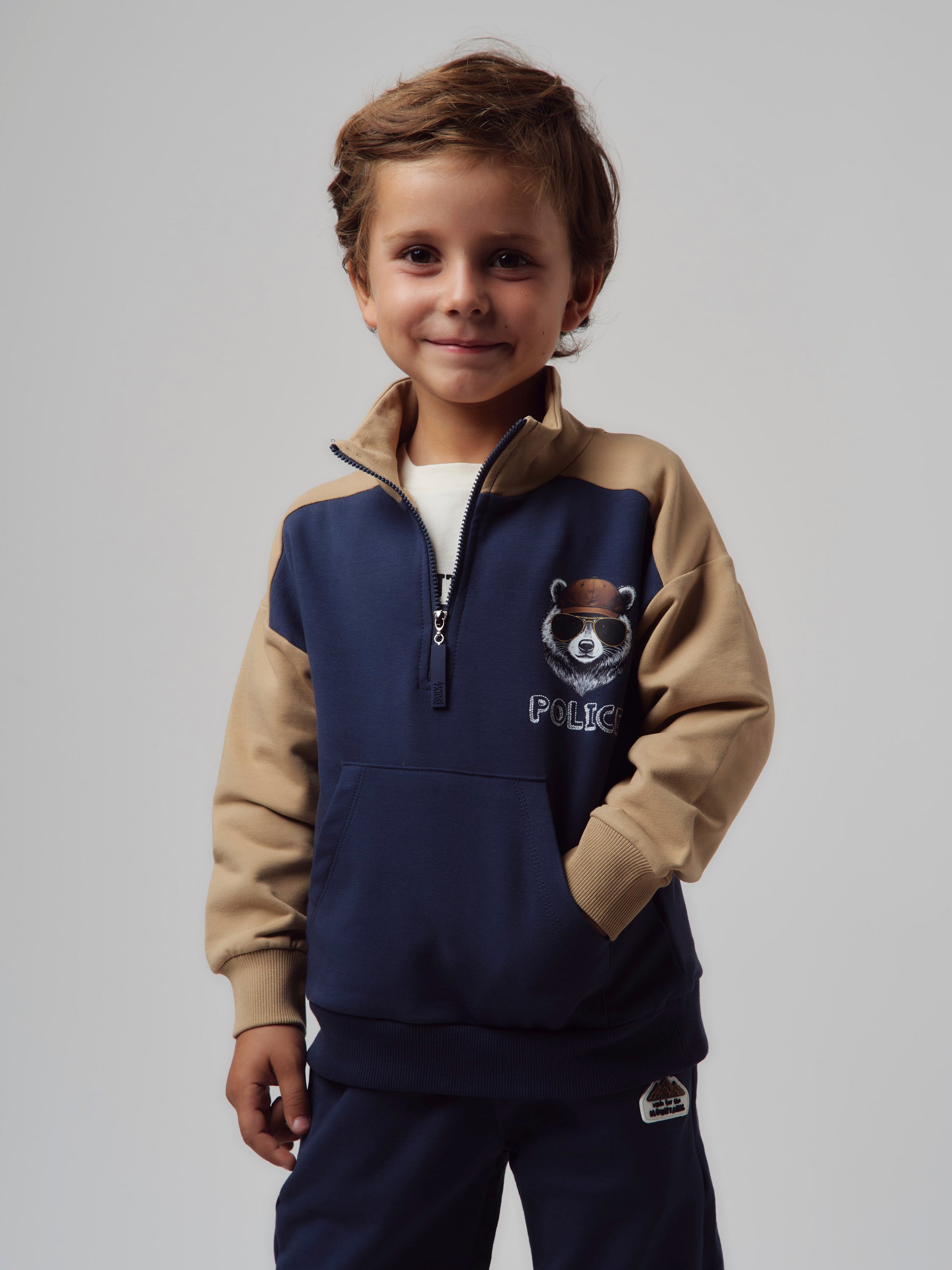 Buzo niño police 2 años / Azul Marino