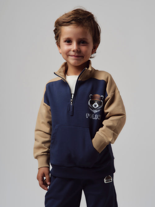 Buzo niño police 2 años / Azul Marino