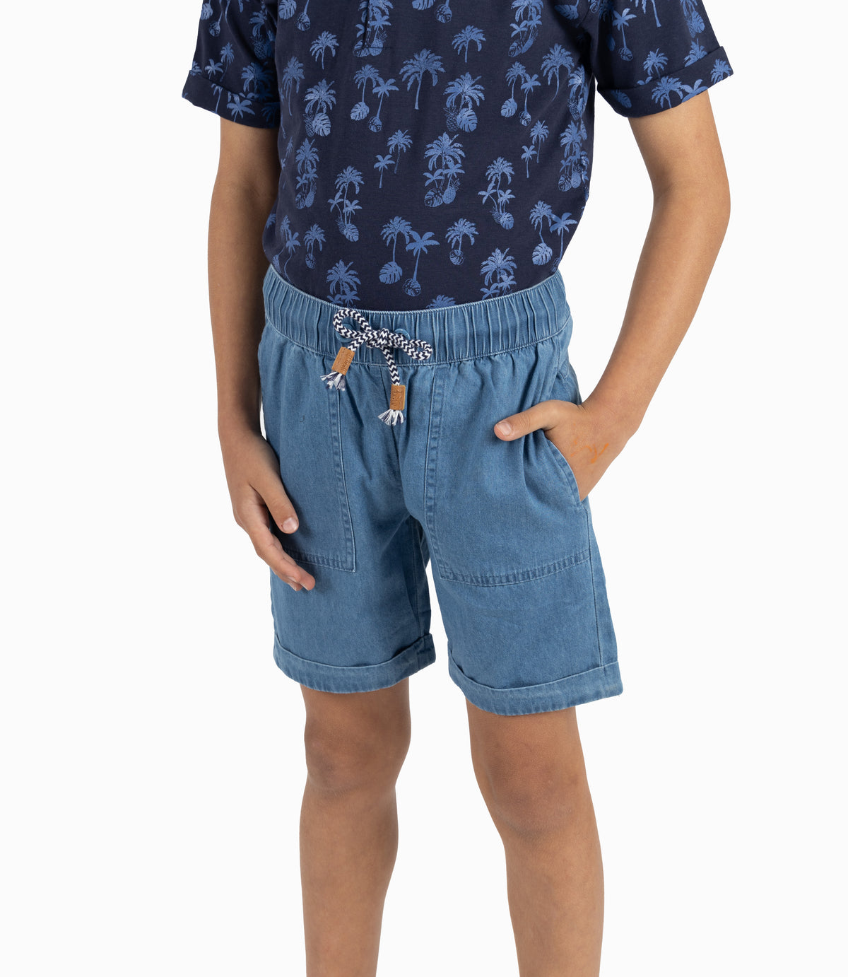Conjunto Niño Palmeras Azul Marino 2 años / Azul Marino