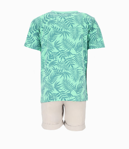 Conjunto niño con tiburones 2 años / Verde