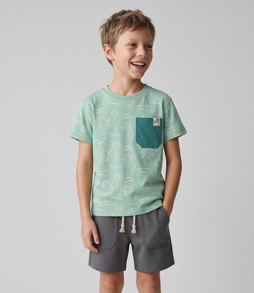 Conjunto niño palmeras 2 años / Menta