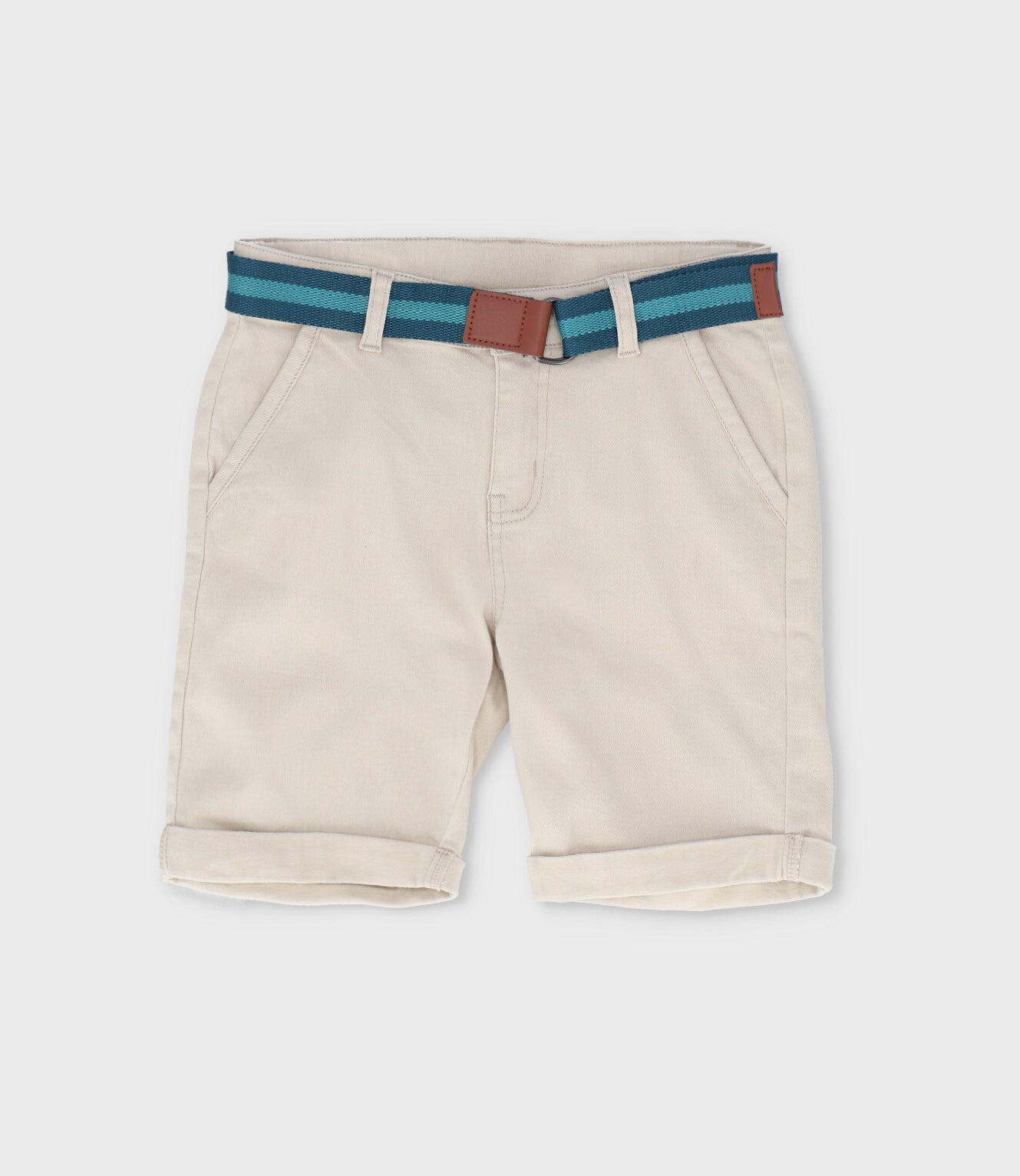 Bermuda niño con cinturón 2 años / Beige