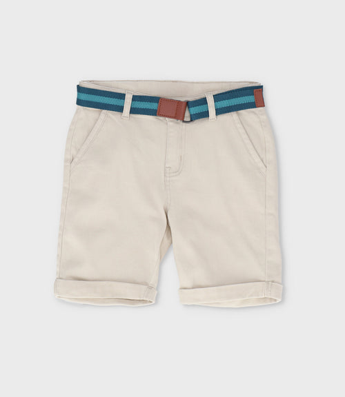 Bermuda niño con cinturón 2 años / Beige