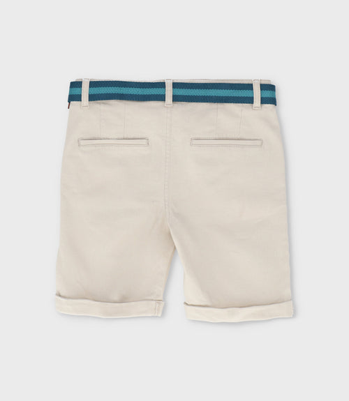 Bermuda niño con cinturón 2 años / Beige