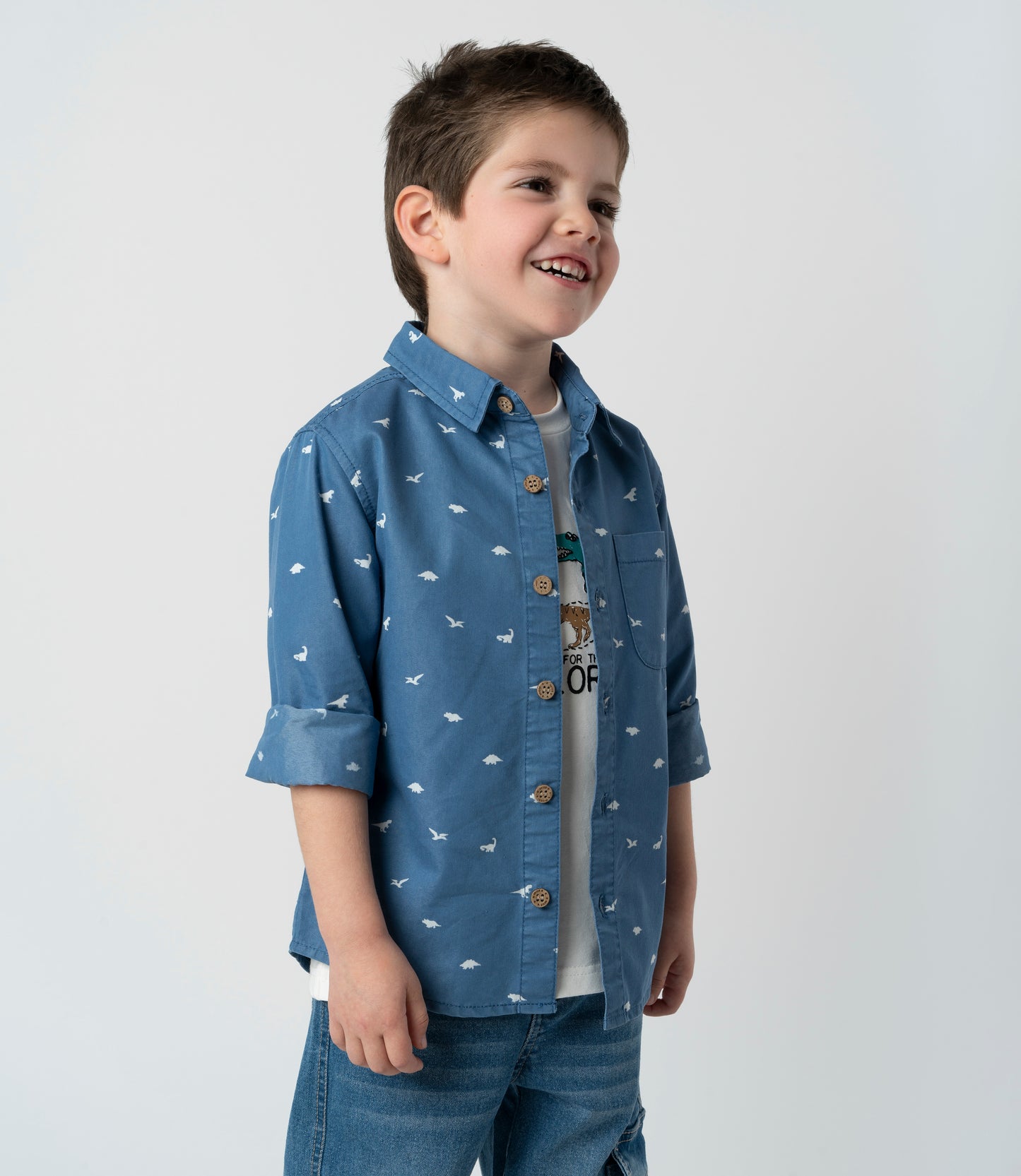 Camisa niño denim 2 años / Celeste