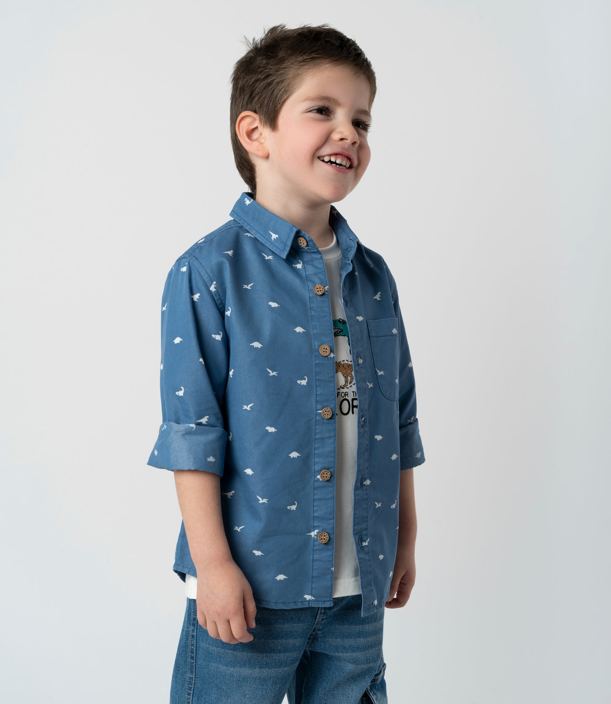 Camisa niño denim 2 años / Celeste