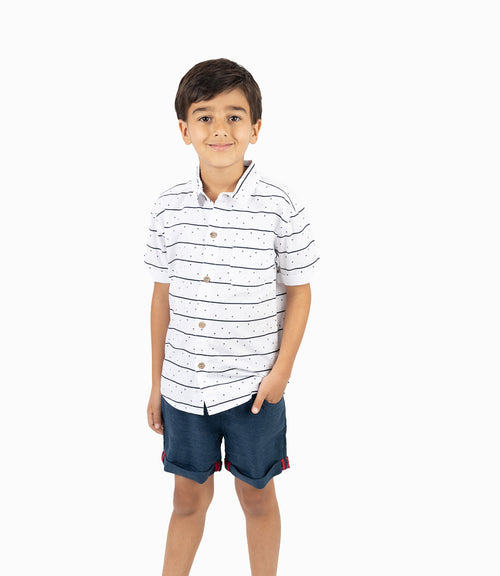 Camisa Niño Con Diseño Blanco 2 años / Blanco