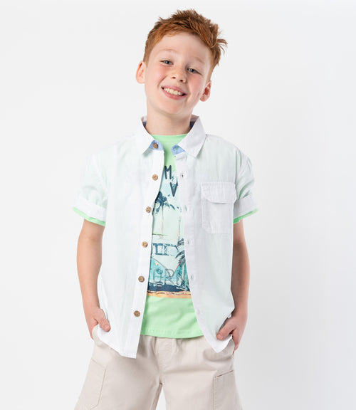 Camisa niño básica 2 años / Blanco