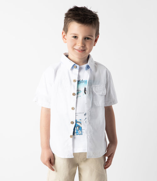 Camisa niño básica 2 años / Blanco