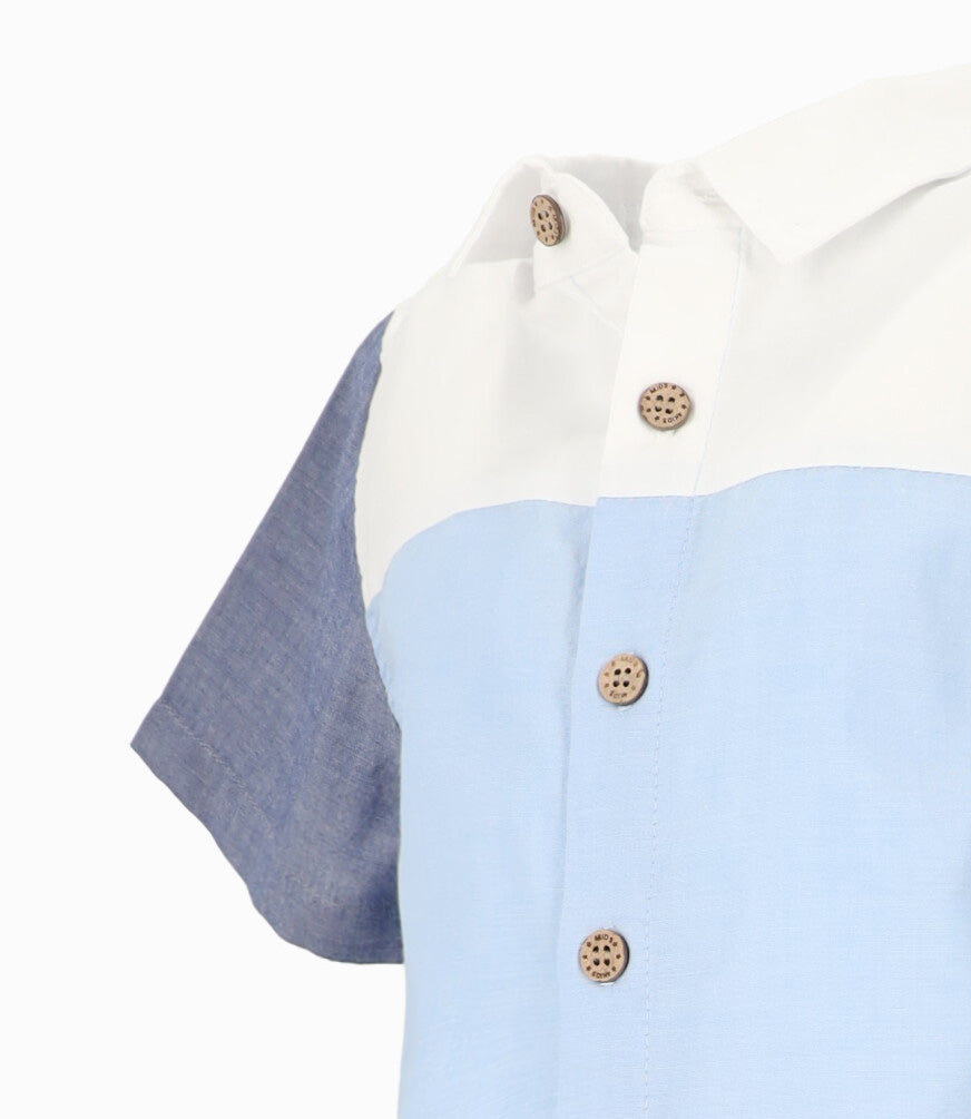 Camisa niño tricolor