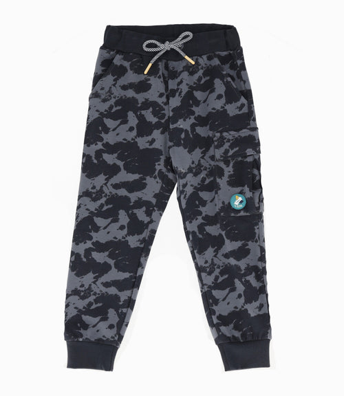 Pantalón de buzo niño camo 2 años / Gris