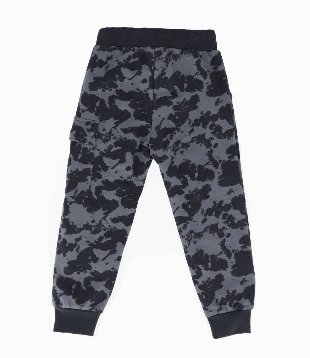 Pantalón de buzo niño camo 2 años / Gris